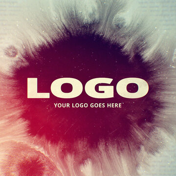 Ink Drop Logo. Square Opener for Social Media.