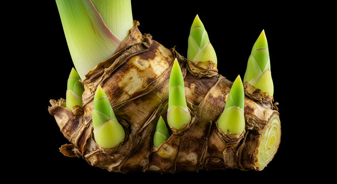 Canna Rhizome with Developing Adventitious Buds