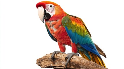 Obraz premium Colorful parrot perched on a branch (1)