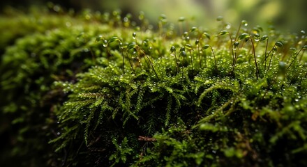 Exploring the Enchanting World of Moss A Microcosm of Nature's Beauty and Vitality Underneath Forest Canopy