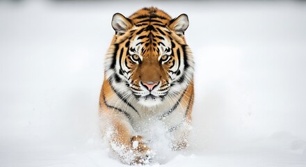 The Siberian Tiger A Majestic Predator Prowling Through the Snowy Wilderness Its Beauty And Power Captured In Winter