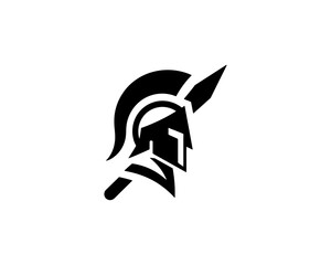 Professional spartan head symbol for branding use