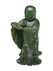 18th Century Chinese Jade Immortal Figure - Serene Carving
