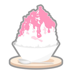 かき氷（イチゴ）