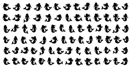 A Gallery of Mermaid Silhouettes Captivating Artistry and Timeless Allure For Various Projects
