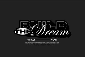 typography vector asset poster and tshirt printing for streetwear suitable for printing	