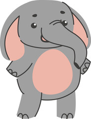 Cute Baby Elephant Cartoon