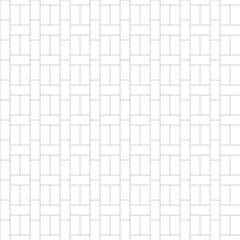 Seamless Vector Pattern of Combination Running Bond-Basket Weave on White Background. 