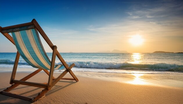 deck chair at the beach