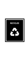 recycle label illustration