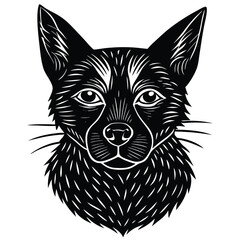 Scribble Art Portrait of Dog or Cat