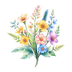 Vibrant wildflower arrangement garden floral art bright colors close-up nature's beauty
