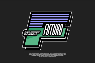 typography vector asset poster and tshirt printing for streetwear suitable for printing	