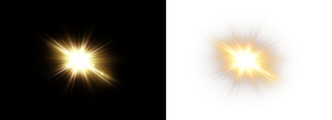 Light, sun, bling, glow, lens in a radiant burst of sunshine and sparkle. PNG with transparent...