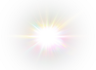 Overlay, sun, light, sunbeam, shine in a glowing solar effect. Transparent PNG perfect for Overlay designs, flare and sparkle elements, sunlight textures, and warm energy visuals. Premium PNG included