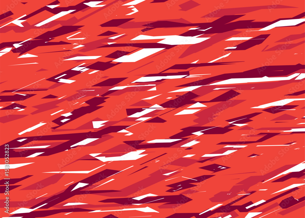 Aufkleber Minimalist background with abstract and irregular rough lines pattern. Abstract broken path pattern