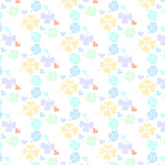 Nursery Room Clover Seamless Background