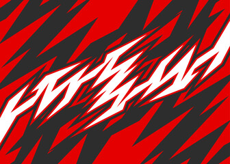Abstract background with geometric racing decal pattern. Geometric spike pattern