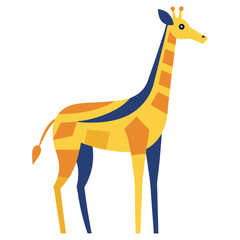 Abstract giraffe with long neck © GraphiGlaze 