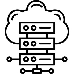 Cloud Server Icon