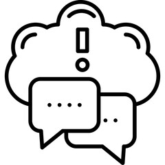 Cloud Messaging Icon