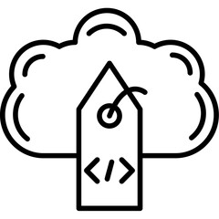 Cloud Resource Tagging Icon