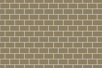 シンプルな白枠茶色のレンガの背景　グラフィック素材 