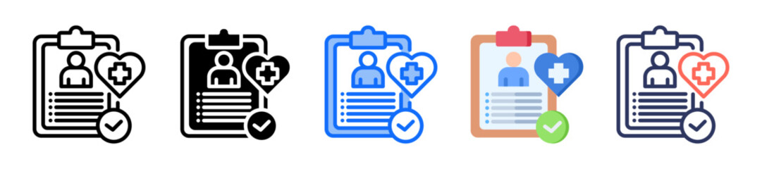 Wellness Check Icon Multiple Style
