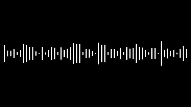 Abstract red on black sound waves background. Audio waves equalizer, voice, and speech recording.Abstract red on black sound waves background