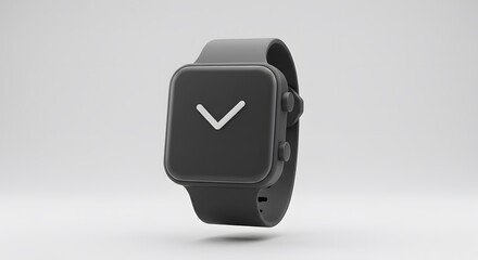 Modern Smartwatch Sleek Design and Functionality on a Neutral Background
