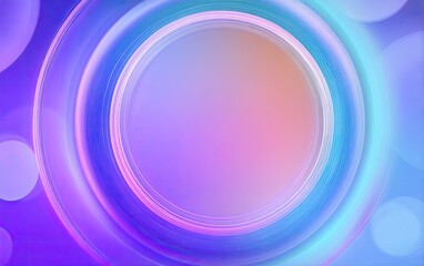 Abstract concentric circles in vibrant pastel hues