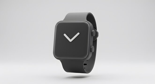Modern Smartwatch Sleek Design and Functionality on a Neutral Background