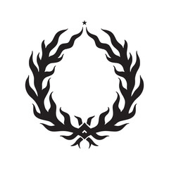 laurel wreath vector