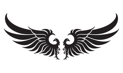 devil wing vector silhouette