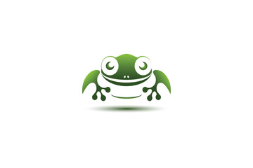Frog and coffee logo design