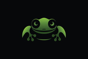 Frog and coffee logo design