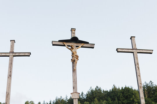 cross on the top of the hill