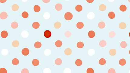 Colorful polka dot pattern with soft pastel tones light background
