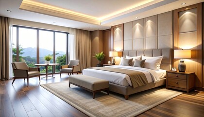 interior of a hotel room