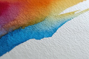 pride colors in gentle watercolor brushstrokes, flow across white paper
