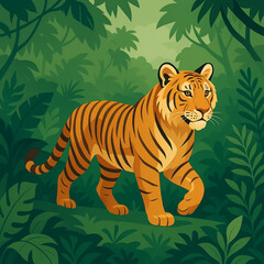      A TIGAR IN JUNGLE