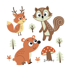  "Woodland Wonders: Adorable Forest Animal Friends"