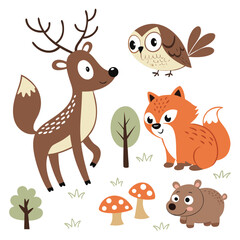  "Woodland Wonders: Adorable Forest Animal Friends"