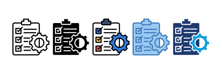 Task Management Icon Element For Design