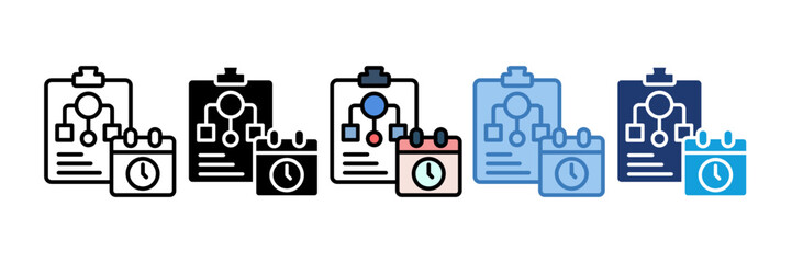 Project Planning Icon Element For Design