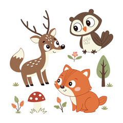  "Woodland Wonders: Adorable Forest Animal Friends"
