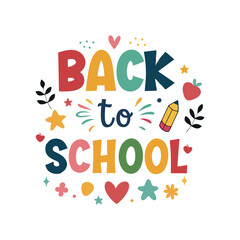 back to school typography