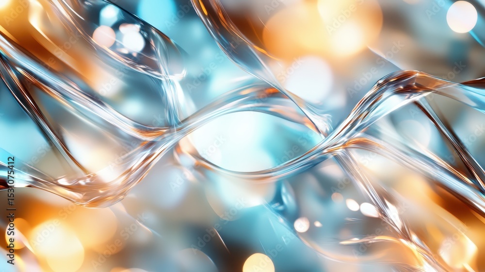 Poster a mesmerizing display of flowing lights and colors creates an abstract background, evoking feelings 