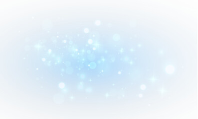 Soft translucent blue sparkle glow on abstract dreamy background with elegant dust glitter light effect mystical twinkle fantasy airy neon illumination fluid holographic enchantment

