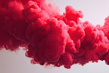 Red ink swirling in liquid